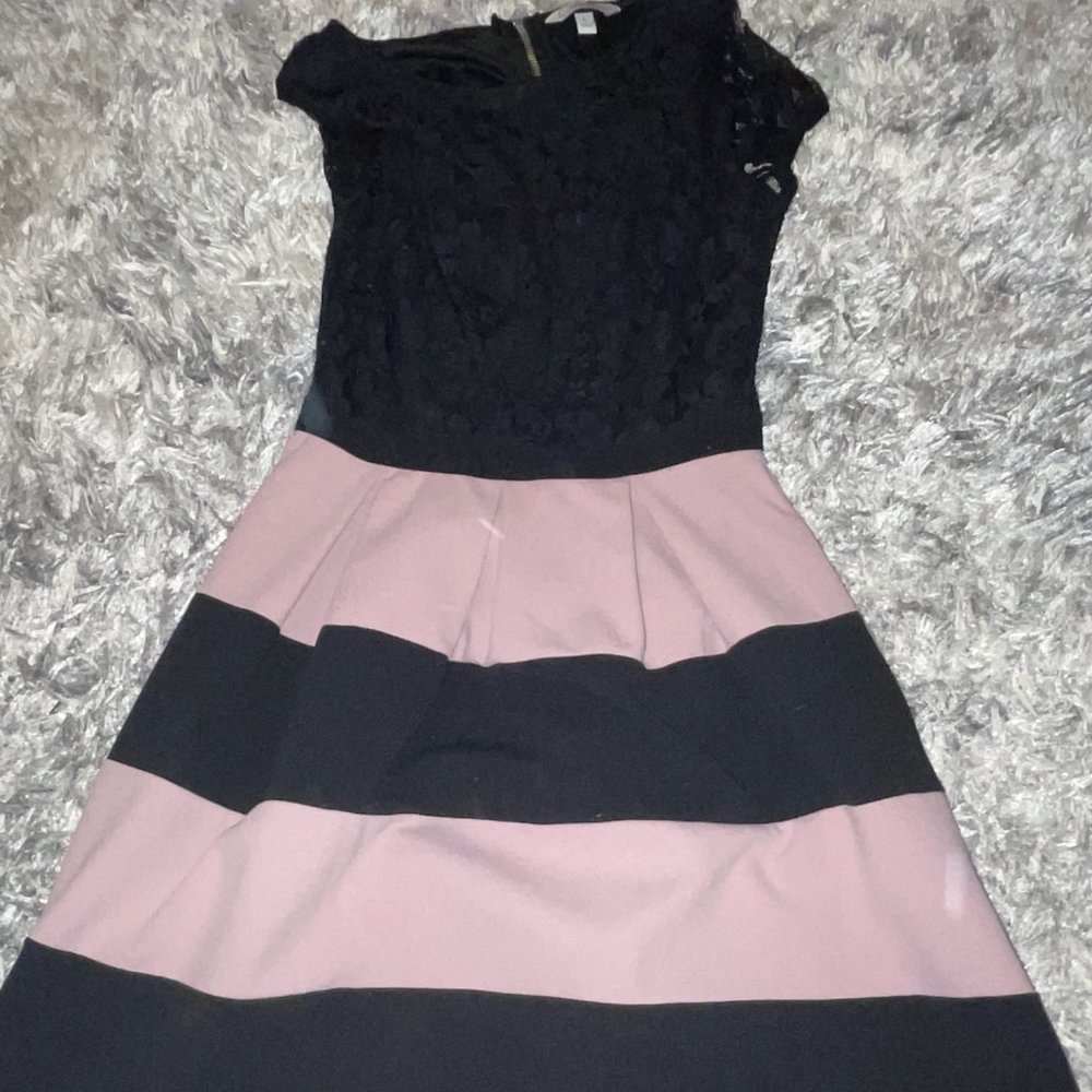 Lace top dress